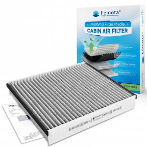 Femota MERV 13 Cabin Air Filter with Activated Carbon, CF11920 Replacement for Ford Escape, Focus, Transit Connect, C-Max, GT, Lincoln MKC.