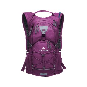 Teton Oasis Hydration Backpack – Lightweight Water Pack with Bladder for Hiking, Running, Cycling, Biking – 18L/22L Sizes – Sewn-in Rain Cover – Fits Men and Women