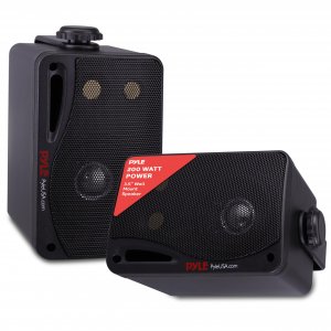 Pyle PDWR42BBT 3.5" 200W 3-Way Indoor/Outdoor Bluetooth Home Speaker System