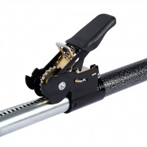Keeper Adjustable Cargo Bar for Pickup Truck Bed, Ratcheting Cargo Bar, Ideal Work Truck Accessories, Black/Silver, 40"-70" Adjustable Length