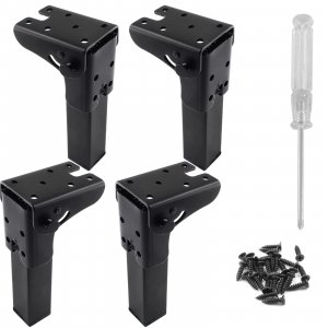 LifCratms Folding Table Furniture Legs, 5.5 Inch, 4Pcs
