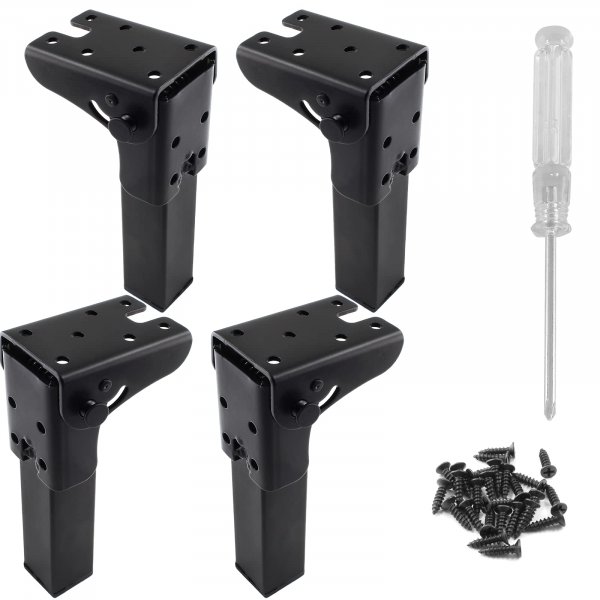 LifCratms Folding Table Furniture Legs, 5.5 Inch, 4Pcs