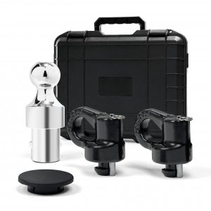 Grandroad auto 60692 Puck System Gooseneck Hitch Ball Kit, 38K LBS GTW, Compatible with 2013-2026 Ford F250 F350 F450, 2016-2026 Chevrolet Silverado, GMC Sierra & Nissan Titan XD, 2-5/16 Inch Ball
