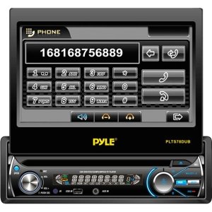 Pyle PLTS78DUB DVD MP3 Bluetooth Receiver w/ 7" Touchscreen