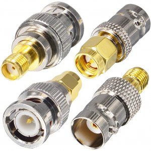 onelinkmore SMA to BNC Adapter Kits for SDR, Handheld Radios, Scanner, Walkie Talkie, Coaxial Adapter, 4 Pieces