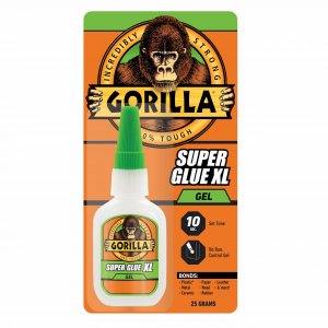 Gorilla Super Glue Gel XL, Clear 25g (Pack of 1) - Fast‑Setting, No‑Drip Control for Precise All‑Purpose Repairs
