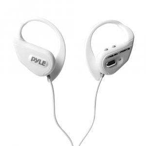 Pyle PWBH18WT Bluetooth Water Resistant Headphones Earbuds White
