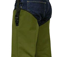Snake Chapz" Snake Bite Protection Full Size Leggings (Olive Green, Short)