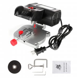 BEAMNOVA Mini Cut-Off Saw for Crafts & Small Materials, 2” Blade Precision Cutter, Max 12mm Non-Metal / 10mm Soft Metal, Compact Hobby Tool (Not for Large Wood or Heavy-Duty Use)
