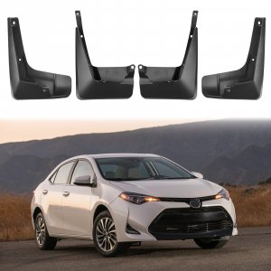 BDFHYK Mud Flaps Splash Guards 4PCS Front & Rear Side Mud Guards Compatible with Toyota Corolla 2014-2017 11th gen Without OEM Fender Flares