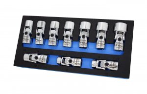 Astro Tool 74310 6 Point Metric 3/8In Drive Flex Socket Set