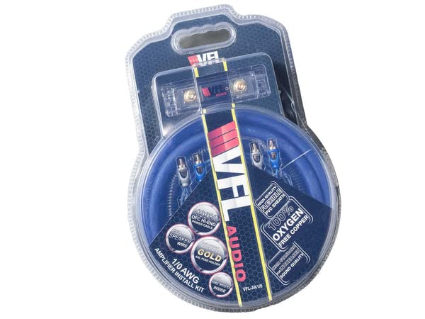 VFL Audio VFLAK1/0 1/0 Gauge Amplifier Wiring Kit, 100% Copper