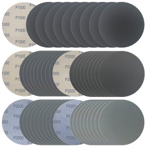 6 Inch 50 Pcs Wet Dry Sanding Discs Hook and Loop 1000-5000 Mixed Grits