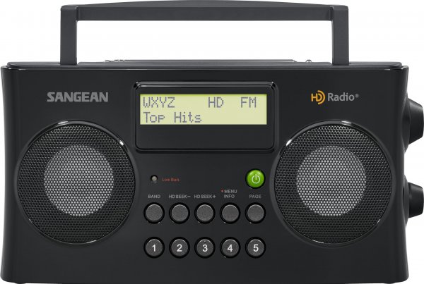 Sangean HDR-16 HD AM/FM Portable Radio, Black
