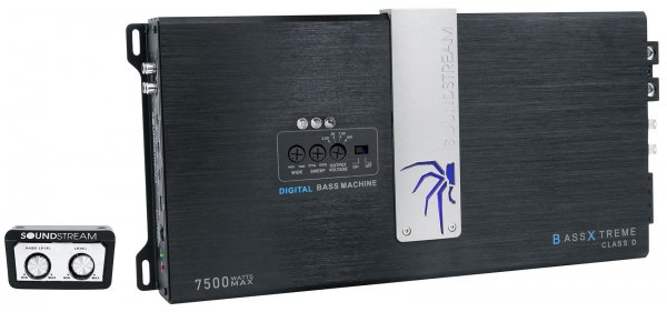 SoundStream BXA17500D BX 7500W Max Monoblock Class D w/BX Digital Bass Processor
