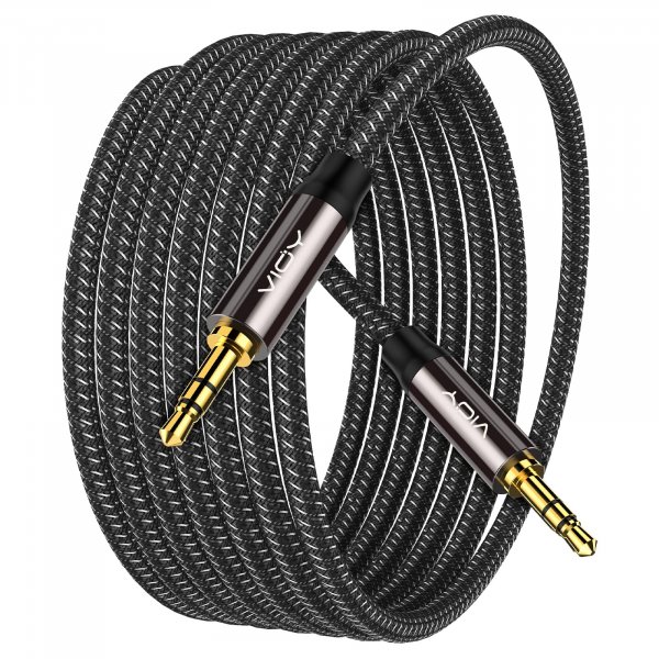 VIOY Aux Cord 20 FT, 3.5mm Male to Male Braided Auxiliary Audio Cable