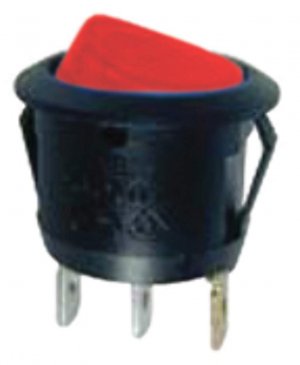 NIPPON EC1215 Rocker Switch with Red LED (10 pack)