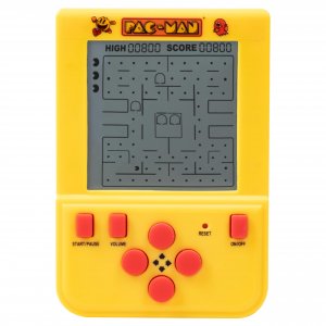 Pac-Man Mini Arcade Keychain – Handheld LCD Game with Classic PAC-Man Gameplay & Sounds, Retro Portable Gaming Toy, Official Collectible by Fizz Creations.