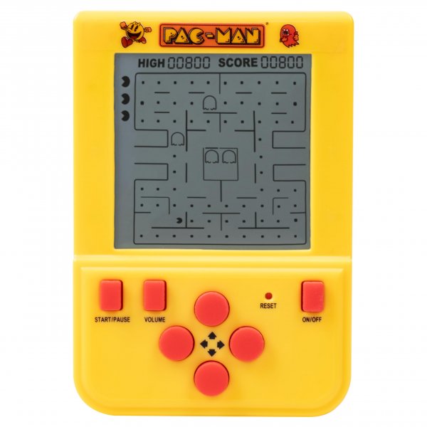 Pac-Man Mini Arcade Keychain – Handheld LCD Game with Classic PAC-Man Gameplay & Sounds, Retro Portable Gaming Toy, Official Collectible by Fizz Creations.