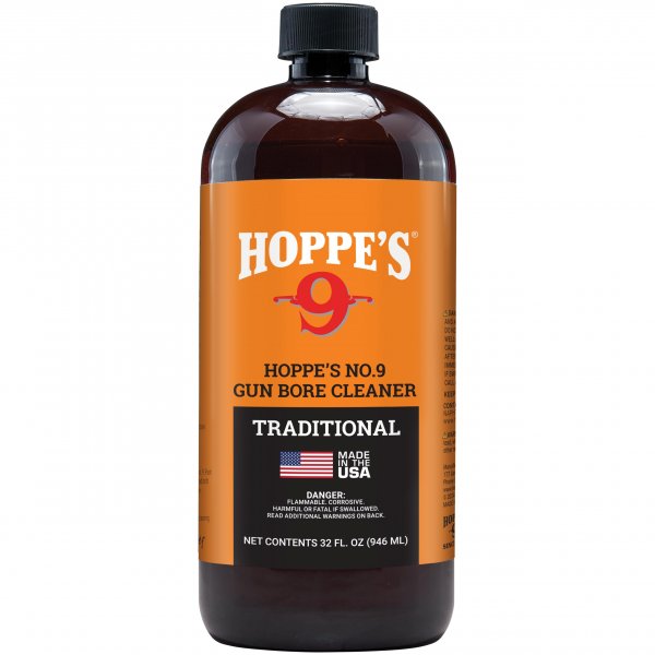 Hoppe's No. 9 Gun Bore Cleaning Solvent, 1-Quart Bottle