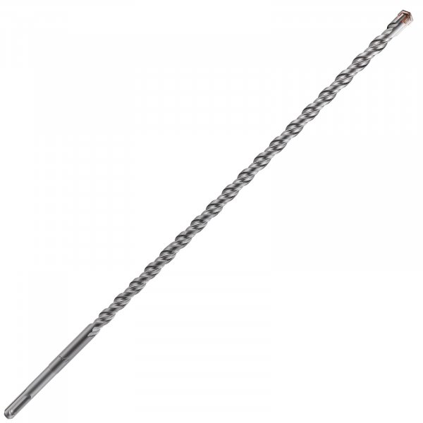 Wensilon Concrete Drill Bit lengthening 1pcs 1/2" X 18"-16" Cross-Type Double Thread Carbide Material Suitable for Concrete, Brick, Cement Walls, Stone, Extra Long Hammer Drill Bits for Concrete