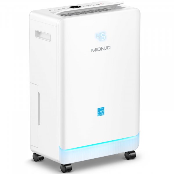 4500 Sq. Ft Dehumidifier for Basement Quilt Compressor Dehumidifiers for Home with Drain Hose, Energy Efficient, Intelligent Humidity Control, Dehumidifier for Bathroom, Bedroom, Office