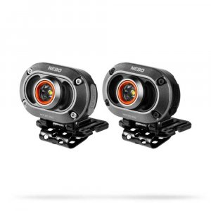 NEBO Mycro 250 Rechargeable Headlamps, 250 Lumen Hands-Free Light, 2-Pack