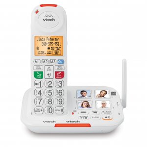 VTech VTSN5127 Amplified Cordless Answering System w/Big Buttons & Display