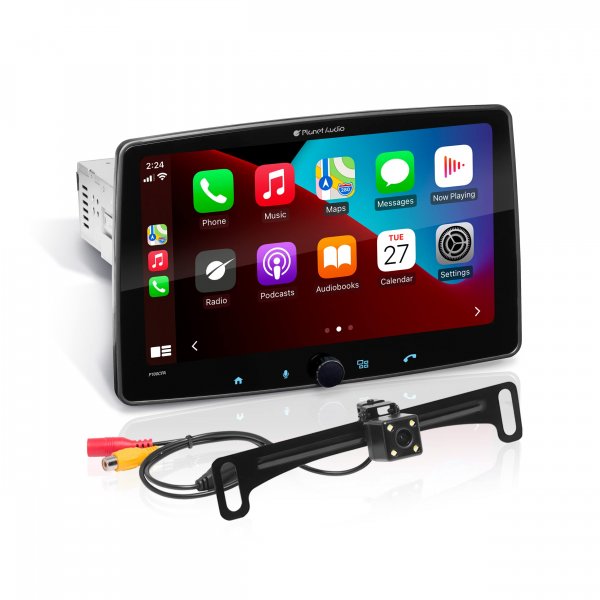 Planet Audio P100CPAC 1DIN Mechless 10.1" Swivel Touchscreen & Backup Camera