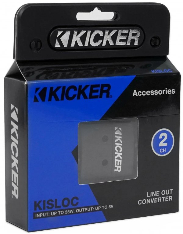 Kicker 46KISLOC K-Series Interconnect, Speaker to RCA W/Line-Out Converter