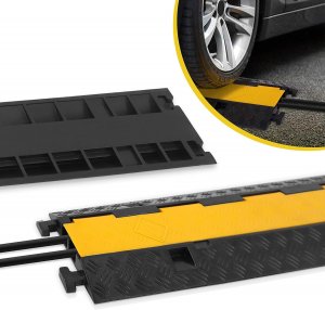 Pyle PCBLCO26 Cable Protective Cover Ramp, Cord/Wire Concealment Protection Track, Hassle-Free