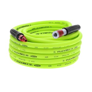 Flexzilla HFZ3850YW2D Air Hose 3/8In X 50Ft W/ Colorconnex Coupler Plug Type D