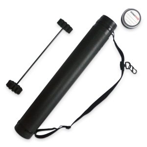 BOWSOUL Arrow Tube Adjustable and Extendable Archery Arrow Holder Archery Quivers for Hunting, Target Shooting-Protective EVA Foam Arrow Separators Including 12 pcs of Arrows (Black Tube with Insert)