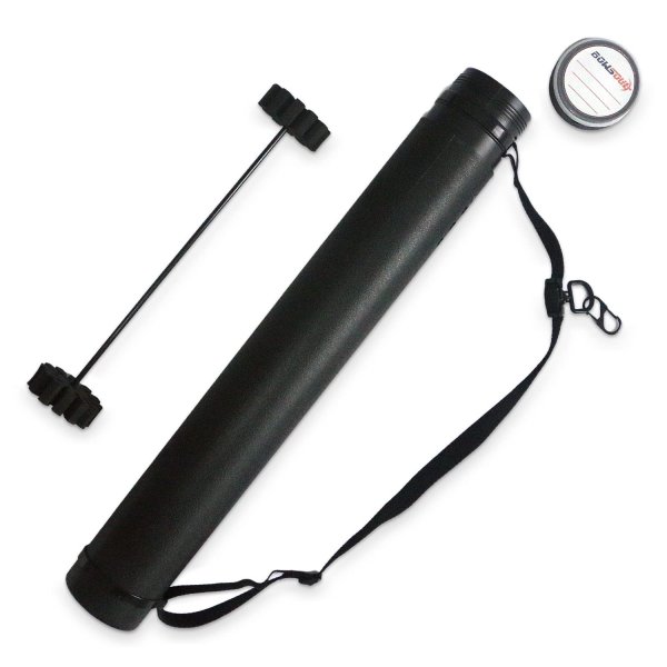 BOWSOUL Arrow Tube Adjustable and Extendable Archery Arrow Holder Archery Quivers for Hunting, Target Shooting-Protective EVA Foam Arrow Separators Including 12 pcs of Arrows (Black Tube with Insert)