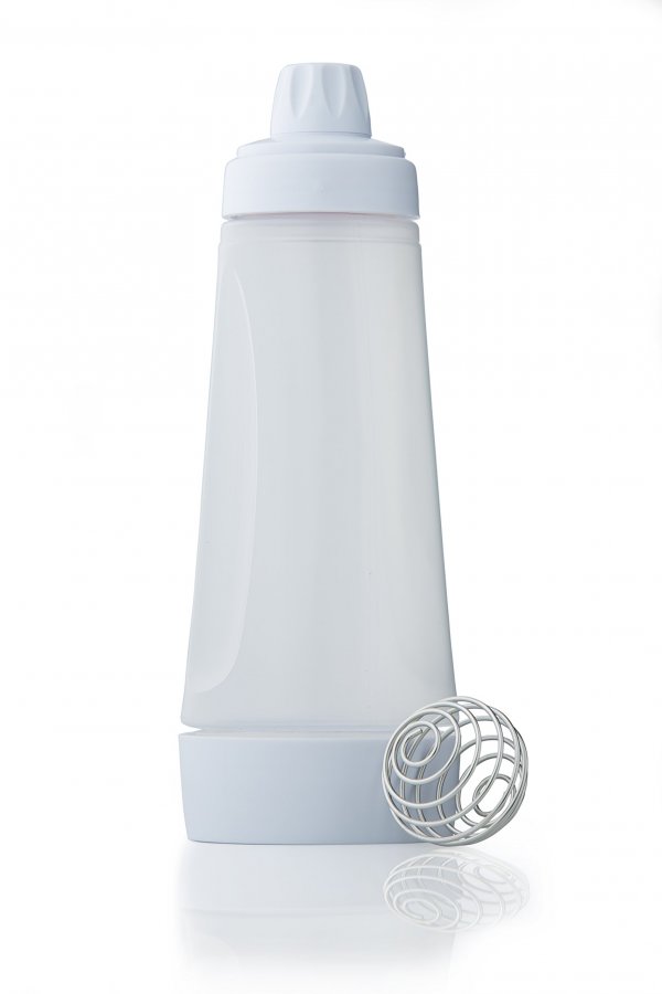 Whiskware Pancake Batter Mixer Plastic, Mixes 4 Cups of Batter, White
