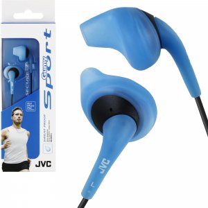 JVC HAEN10-A-K Gumy Sport Earbuds (Blue)