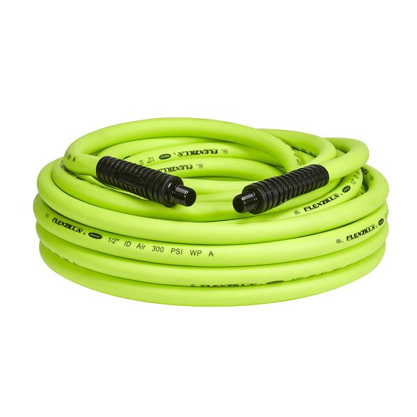 Flexzilla HFZ1250YW3 Air Hose 1/2In X 50Ft 3/8In MNPT Fittings