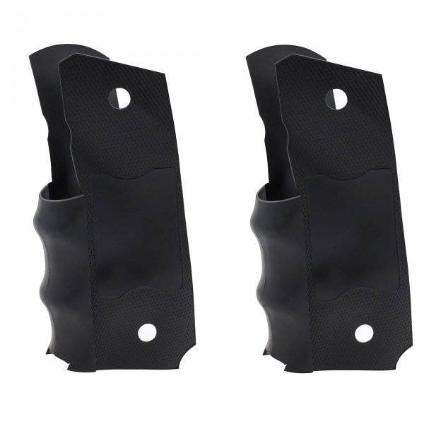 ZOEKIM 1911 Grips Rubber Grip Glove Sleeve for 1911 Full Size Commander & Government Model Black (2 Pack)