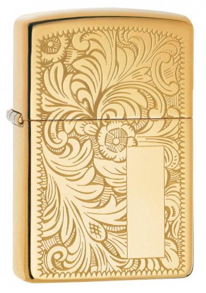 Zippo 352B Windproof Lighter Venetian, High Polish Brass
