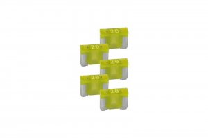 Audiopipe ATMLPM20A 20A Low Profile Mini Fuse 25 Pack