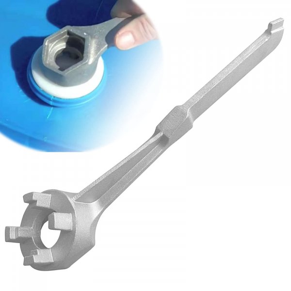 WINTOWIN Aluminum Bung Wrench, 55 Gallon Drum Wrench, Barrel Wrench for Opening 10 15 20 30 50 55 Gallon Drums, Fits 2 Inch and 3/4 Inch Bung Caps