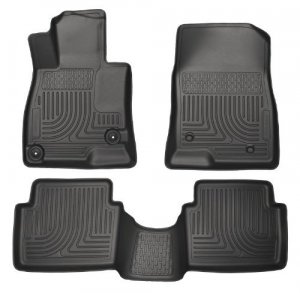 Husky 98651 Front/2nd Seat Floor Liners For 14-18 Mazda 3 Hatchback/Sedan.