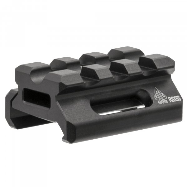 Leapers MT-RSX5S Inc., UTG Super Slim Picatinny Riser Mount, 1/2" Height, 3 Slots, Black