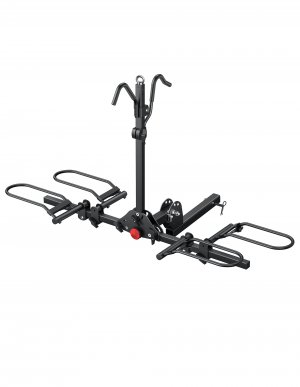 Young Bike Rack Hitch for Car - 200LB 2-Bike Rack Hitch Mount Platform Style Hitch Bike Rack，Smart Tilting & Easy Fold for Car SUV with 2 Inch Receiver，Bike Carrier Fits Up to 5-inch Fat Tire