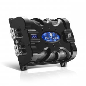 Planet Audio PC20F 20 Farad Capacitor w/ Voltage Display Blue Illumination