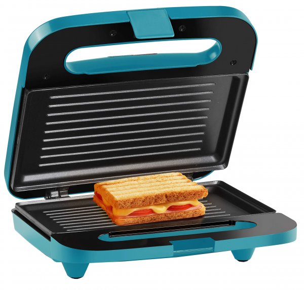 Holstein Housewares HH09125003E 2 Section Grilled Sandwich Maker Teal
