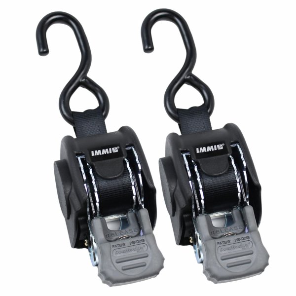 BoatBuckle F106877 Mini Retractable Transom Tie-Downs (Pair)