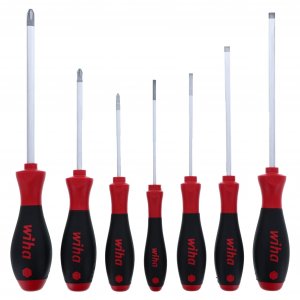 Wiha 30278 SoftFinish Slotted and Phillips Screwdriver Set – 7 Piece Set