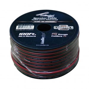 Audiopipe TCBL16100RBC 100% Copper Series Speaker Wire 16 Gauge 100'