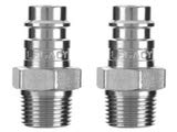 Flexzilla A53440FZ2PK Pro High Flow Plug 1/4" Mnpt 1/4" Body 2-Pack